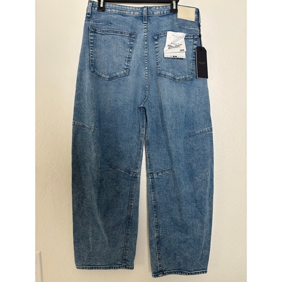 $278 NWT Rag & Bone Charlie high-rise barrel leg jeans in Jalen Size 30 - Picture 7 of 8
